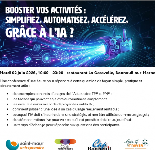 Booster vos activités : simplifiez, automatisez, accélérez grâce à l’IA